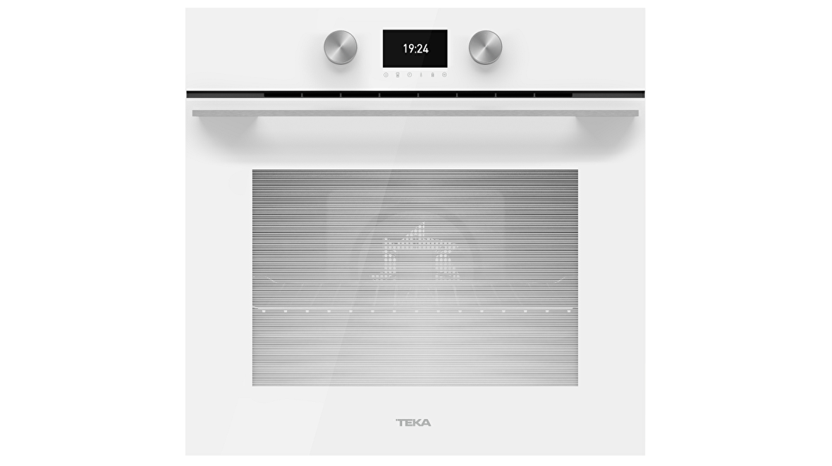 Teka - HLB 8600 WH - Ankastre Multifonksiyonel Dijital Ekranlı Turbo Fırın - Beyaz Cam - 70 lt - 111000012